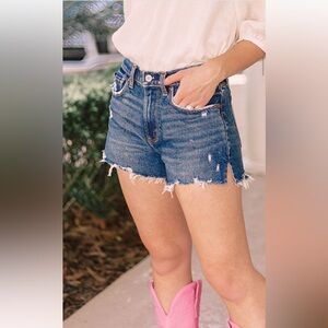 Mom short denim mid rise